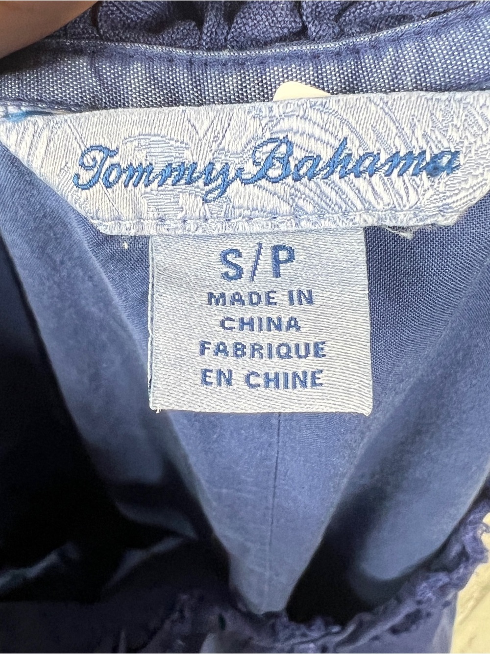 Tommy Bahama Linen Dress Small Blue Sleeveless Pockets Coastal Resort Style - Picture 3 of 12